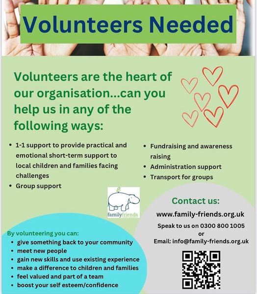 Family Friends - volunteers required