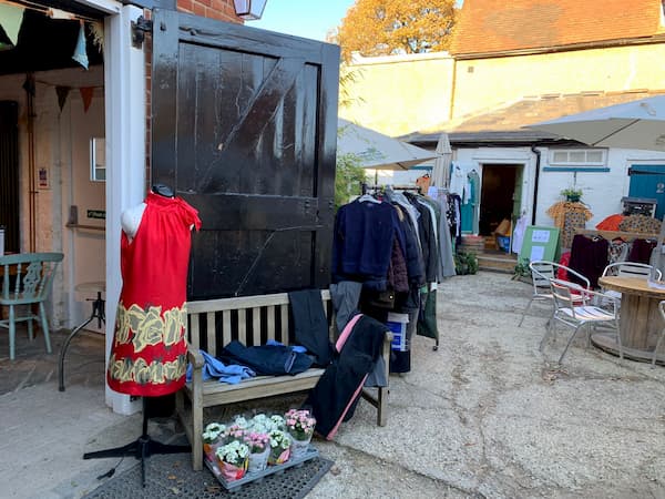 More clothes outside The Coach House