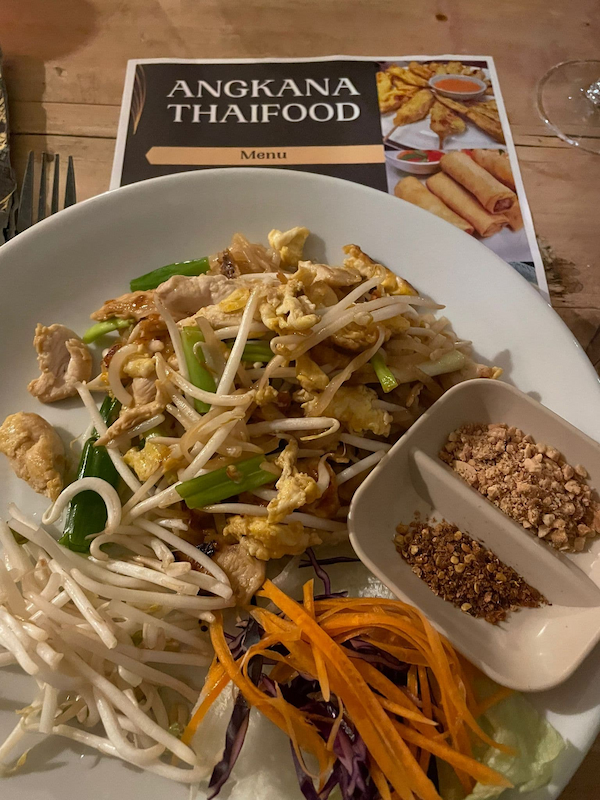 An example of the excellent Thai food on offer.