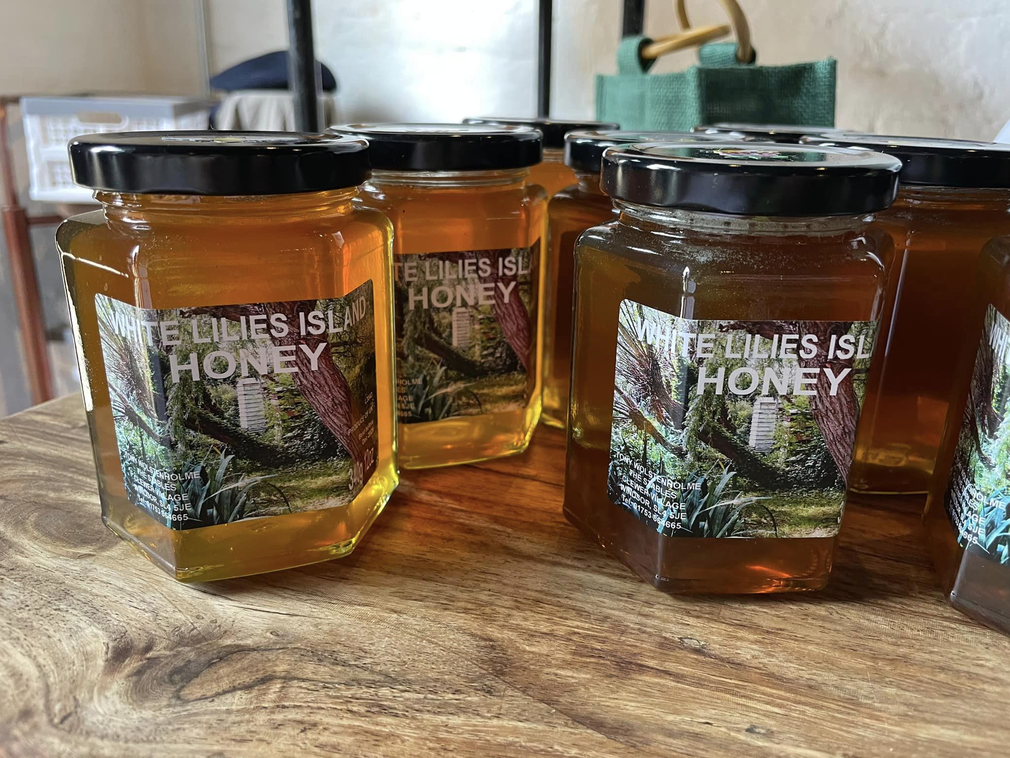 Jars of Honey from the Honeyman
