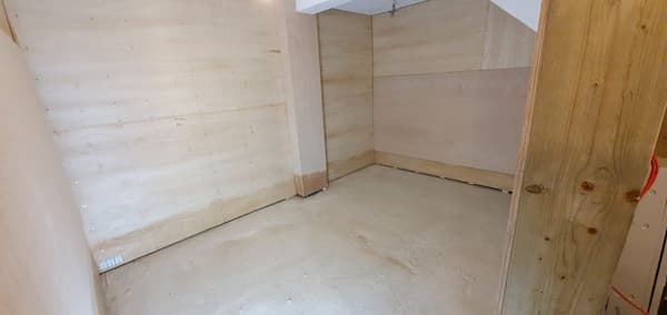 The Store Room ready for flooring