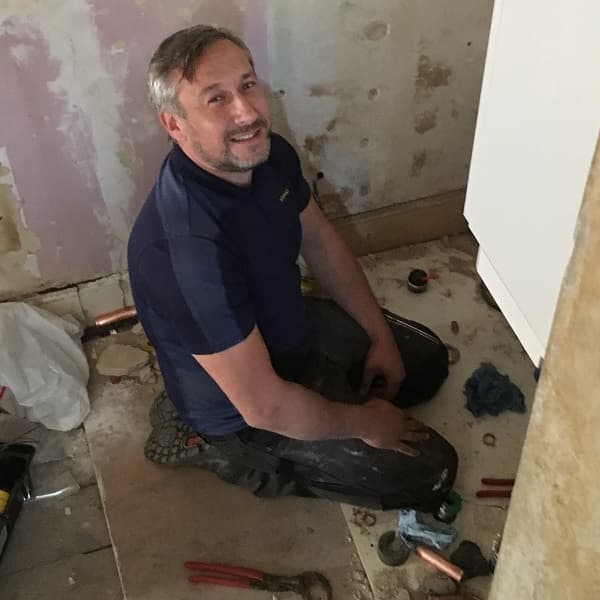 One of the plumbing team - Scott