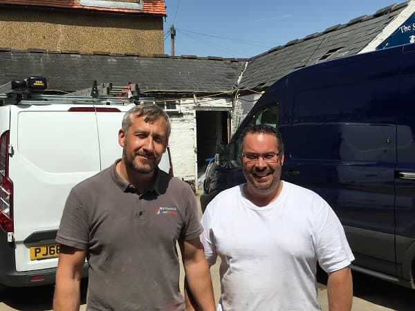 Our plumbers - Rob and Scott