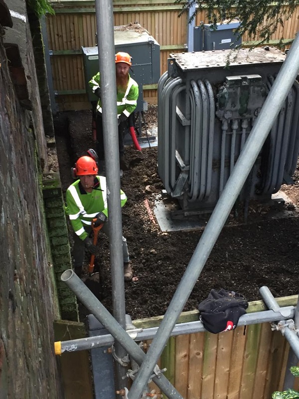 Professionals working in the transformer area