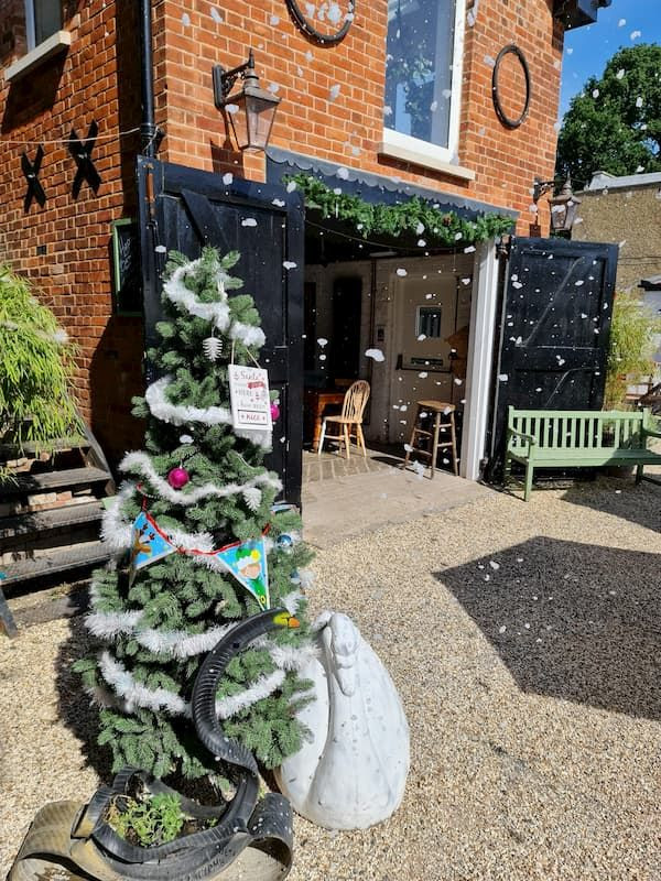 Christmas in July - Christmas tree in The Courtyard