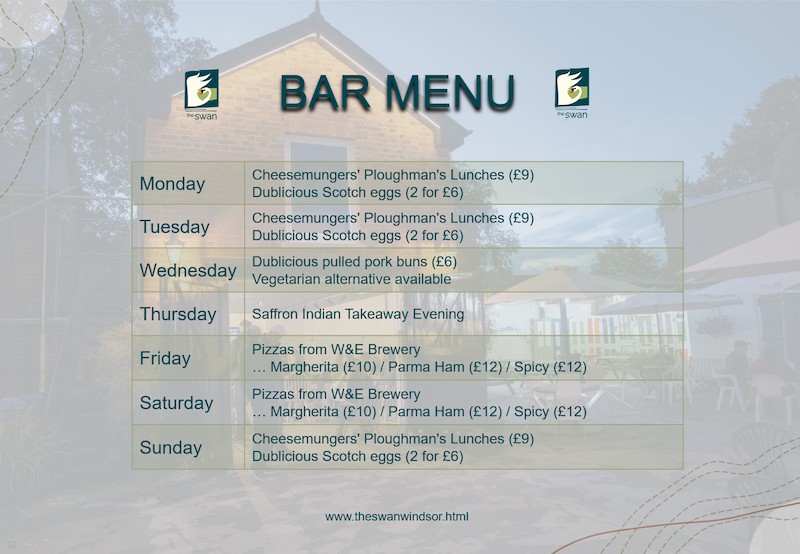 Bar Menu