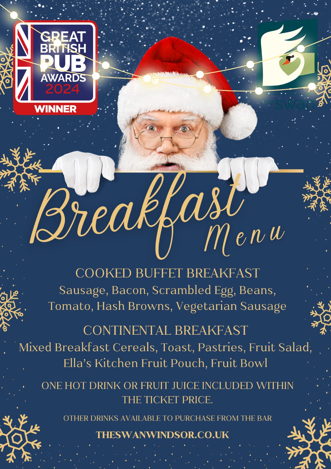 Christmas with Santa Menu