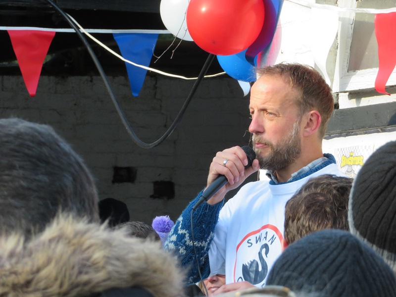 Richard making a small welcome speech