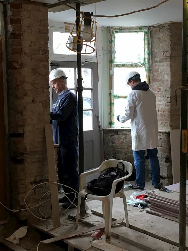 Paint stripping in the bar