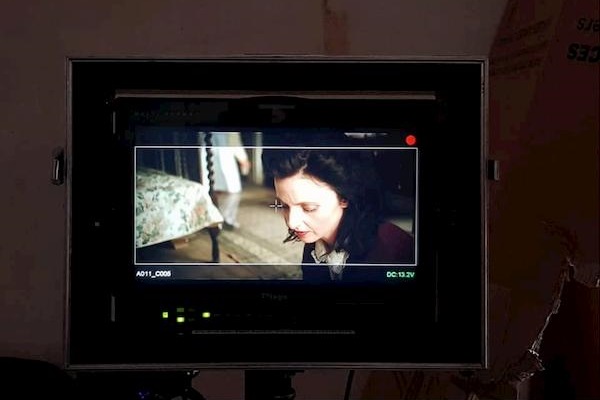 View from camera of Ailish acting