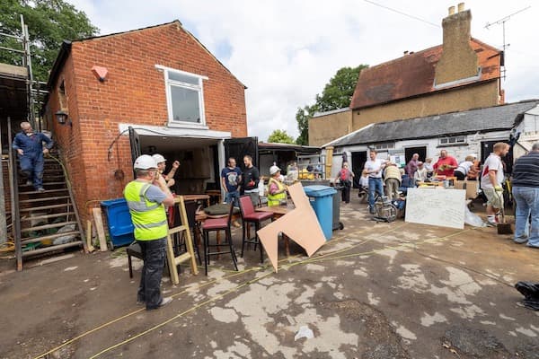 Emptying the coach house