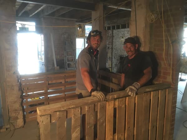 Builders of the temp bar