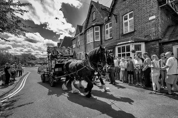 The Windsor and Eton Brewery dray arriving