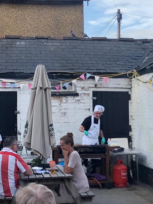 Cooking sausages and burgers