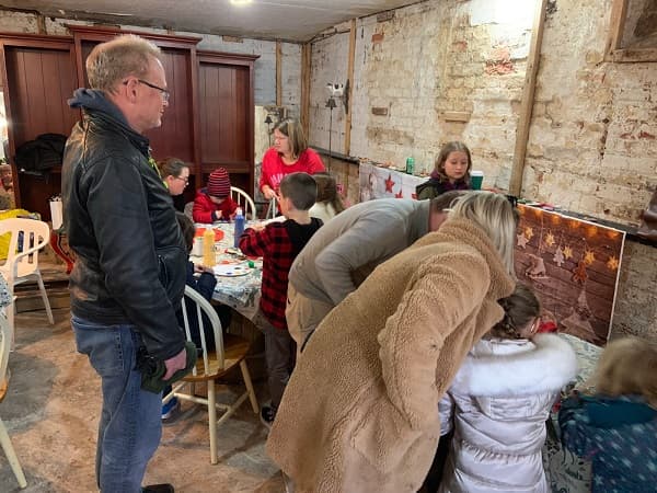 Parents watching on inside the Coach House