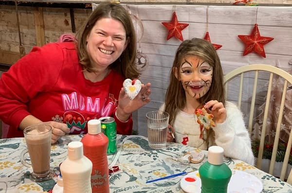 Mum and daughter hard at it