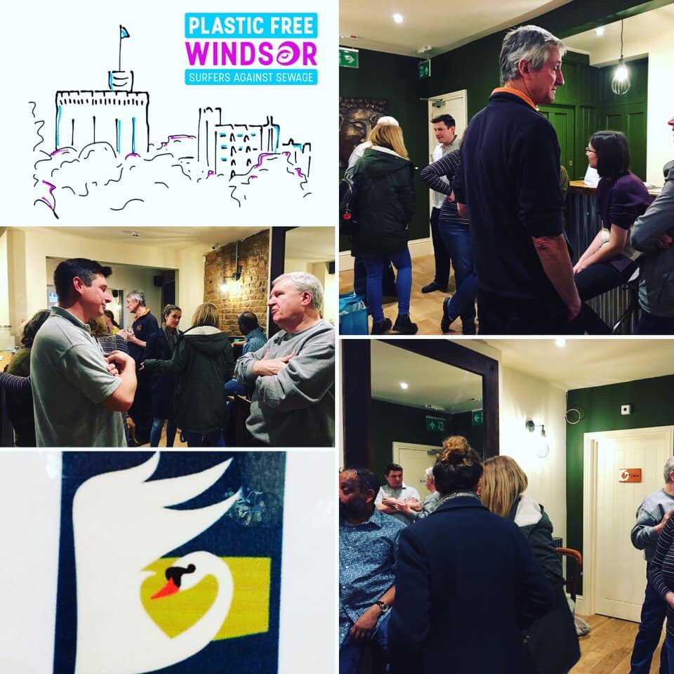 Photo montage from the Plastic Free Windsor team