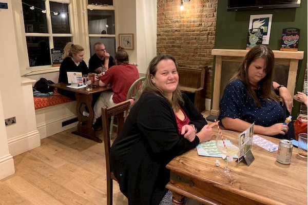 Ladies enjoying the bingo