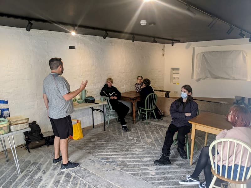 Green Room Sixth Form class in the ground floor of The Coach House