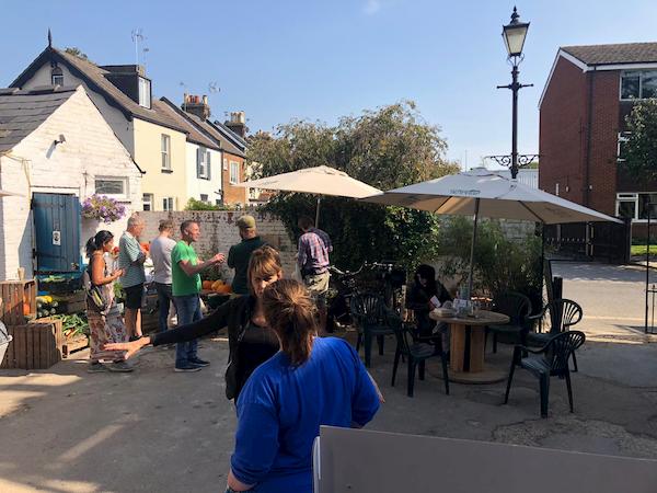 A busy Courtyard