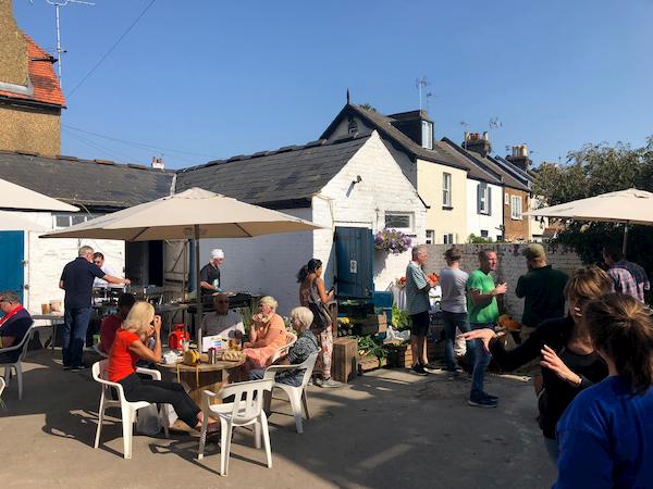 A busy Courtyard