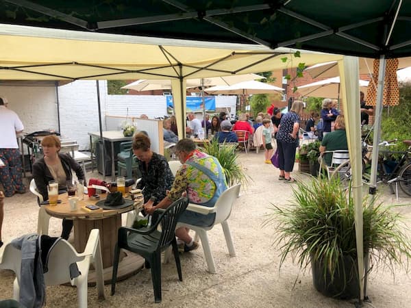 The Courtyard was pretty full of people either at stalls or sitting drinking