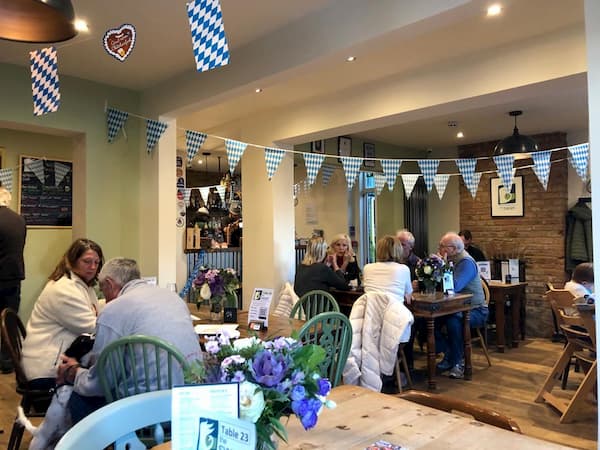 People inside the pub enjoying the event