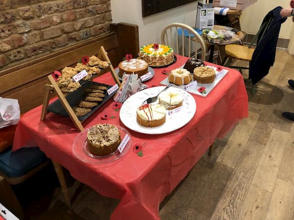 Table full of home baking