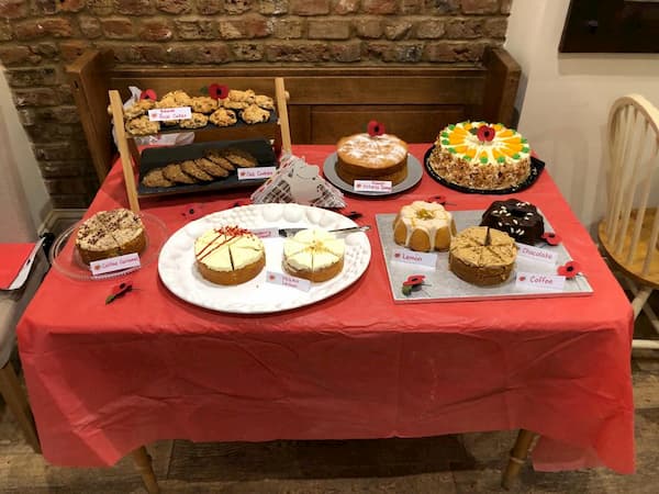 Table full of home baking