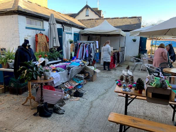 The Courtyard had a lot of stalls set out