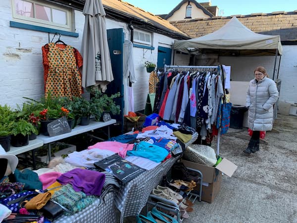The clothes stall