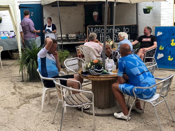 Cyclists in for some refreshments