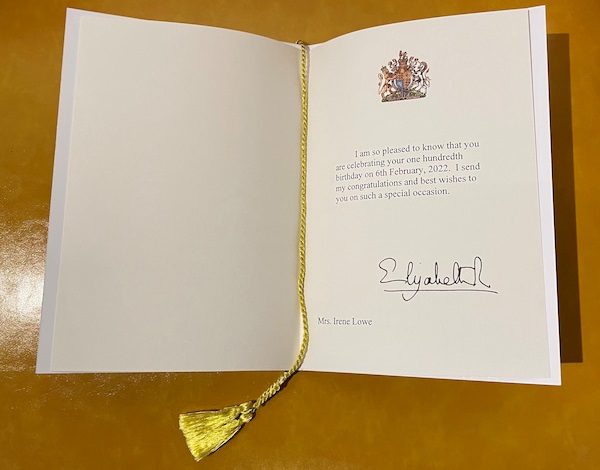 None of us could top this card - the one from Her Majesty The Queen