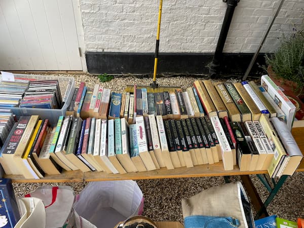 Second hand book stall