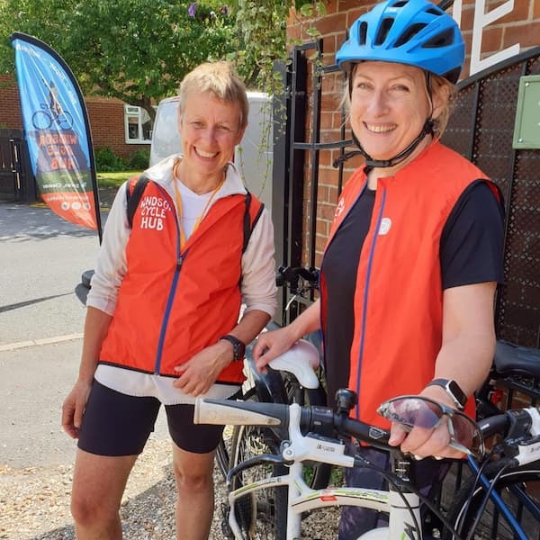 Two of the regular cyclists.