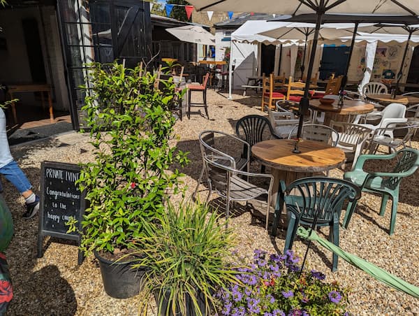 The Courtyard was looking great in the sun. 