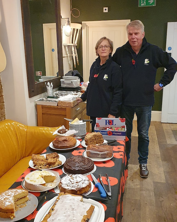 Richard and Dawn who run the coffee morning