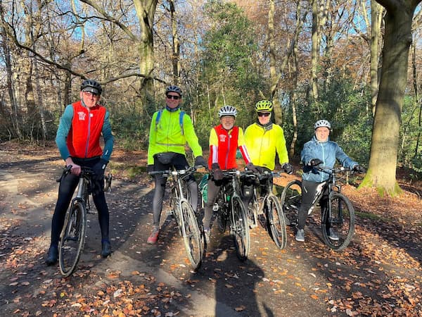 The ride was out in Burnham Beeches.