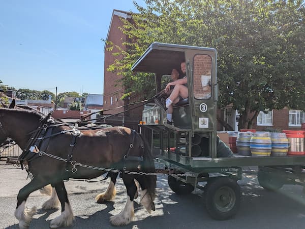 The Dray outside The Swan