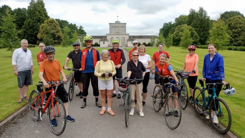 Group of WCH riders at THe RAF Memorial