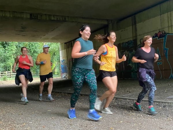 Running Under the Queen Elizabeth bridge