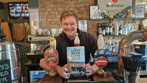 Micky with the CAMRA Best Beer Guide 2025