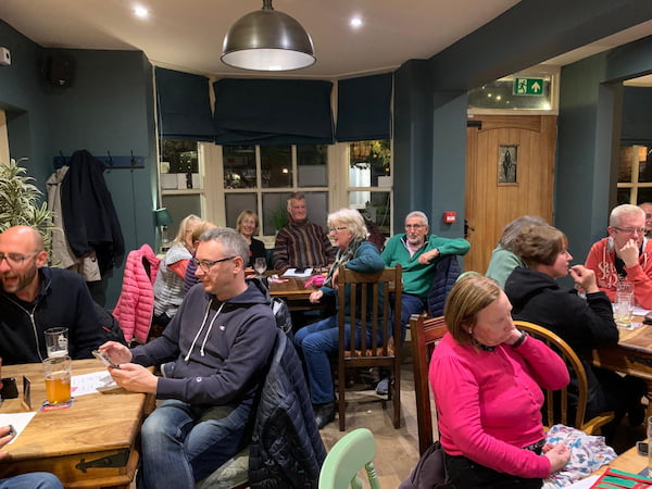 The pub was busy during the quiz