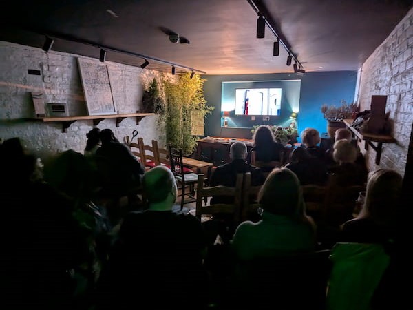 The Coach House was full for the showing of our monthly film.