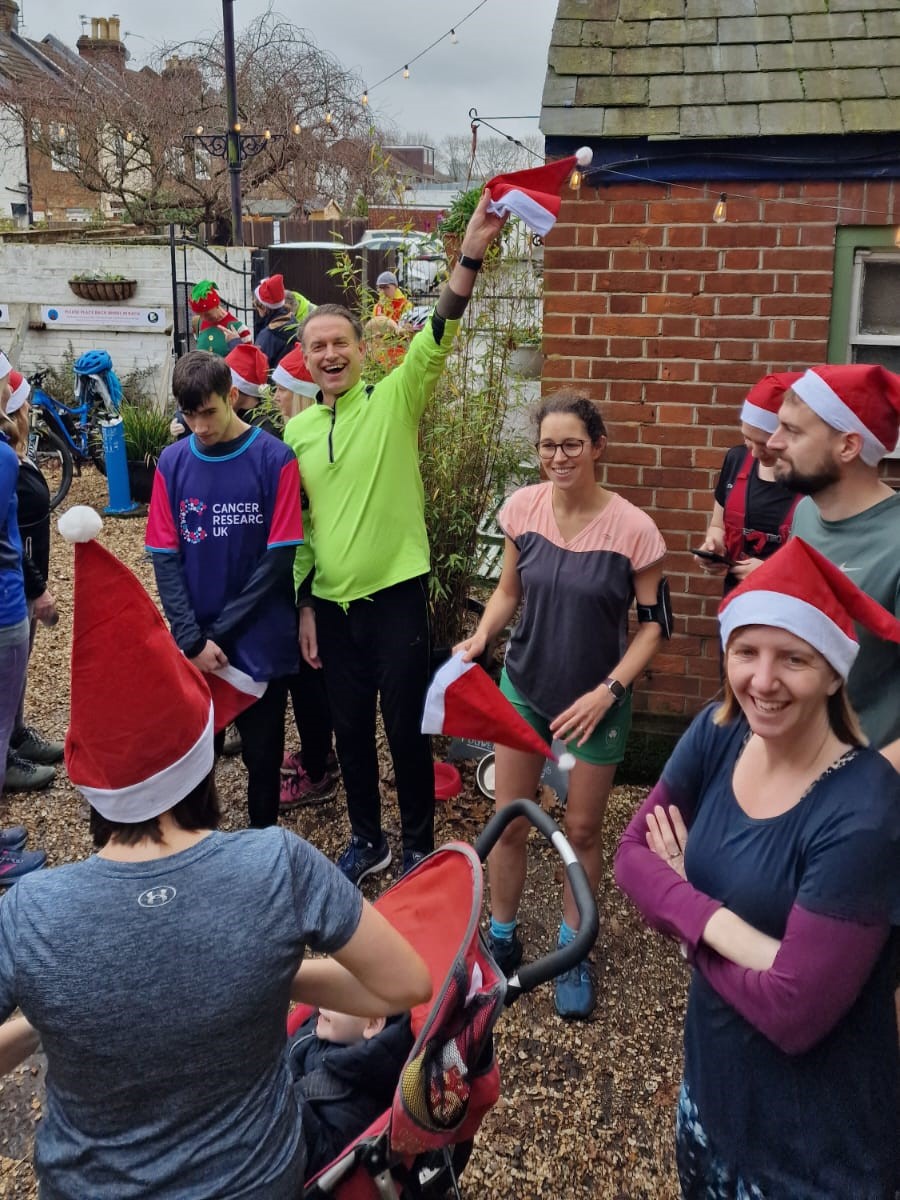 Runners ready for the off.