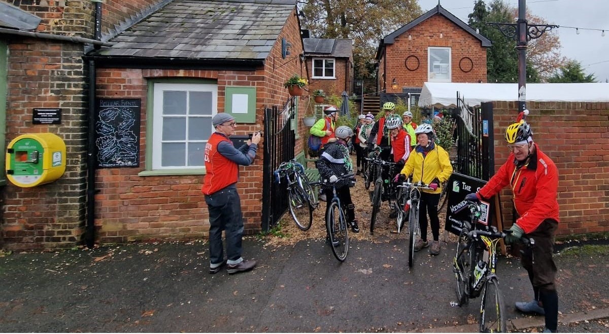 What is the word for a group of cyclists?