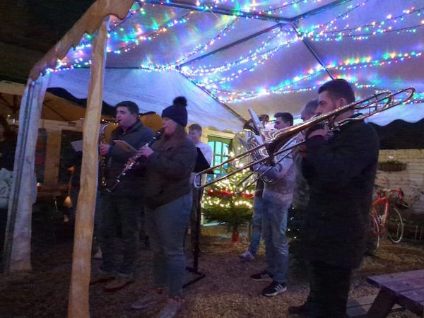 The Broom Farm Ensemble during one of the carols