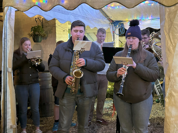 Players from the Broom Farm ensemble