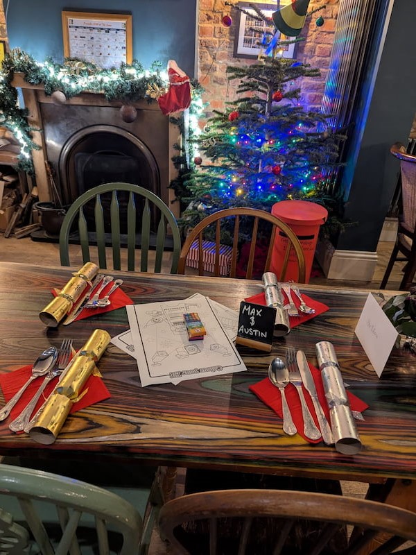 Place setting for Santa' Breakfast