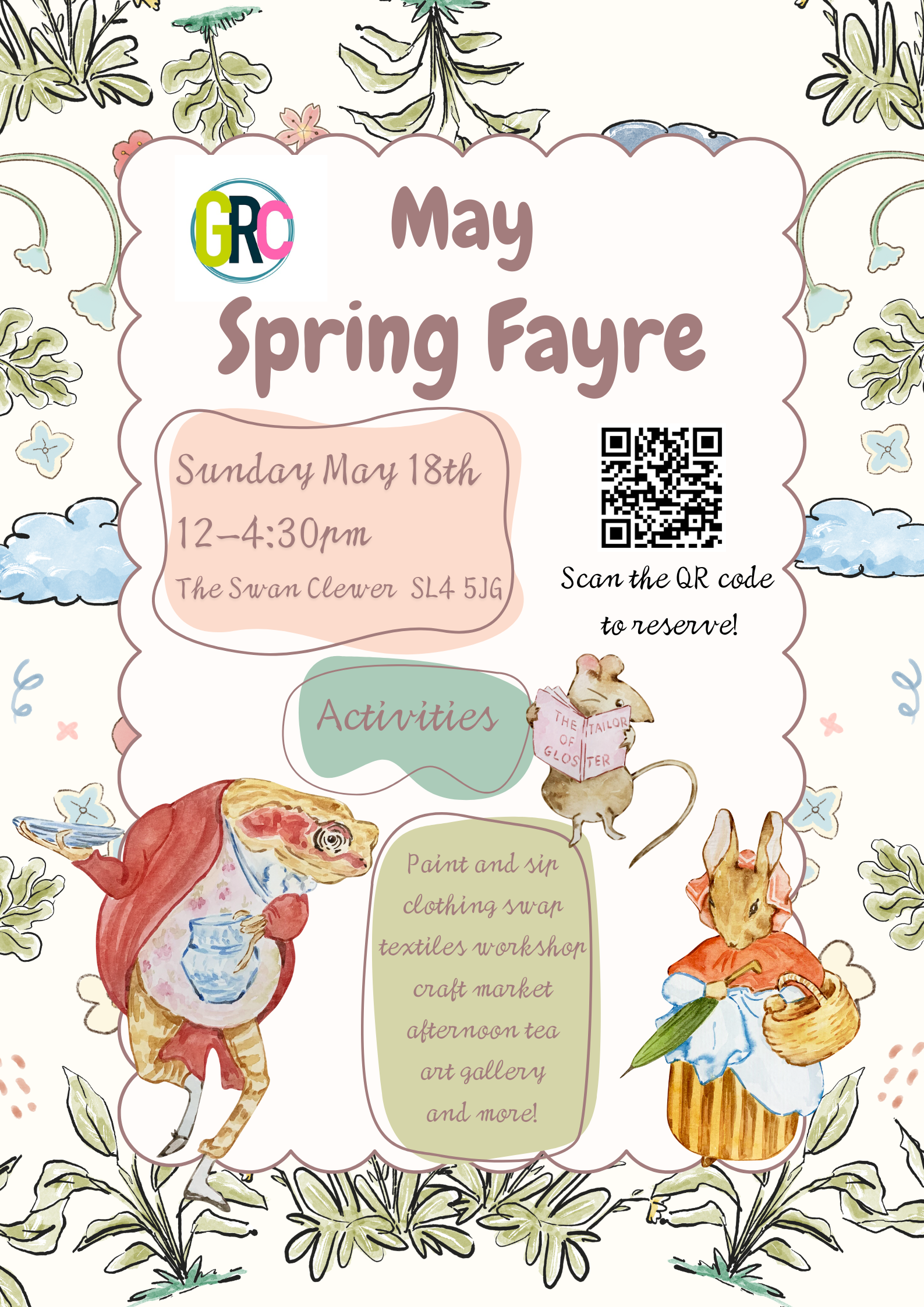 Poster: Spring Courtyard Market on 18th May